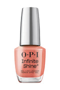 OPI Infinite Shine Nail Polish - Megawatt Hot - Gel Like & Long Lasting Orange Nail Polish - with Pre-Cured Gel Technology & OPI Pro-Wide Brush (15ml) - Damaged Box