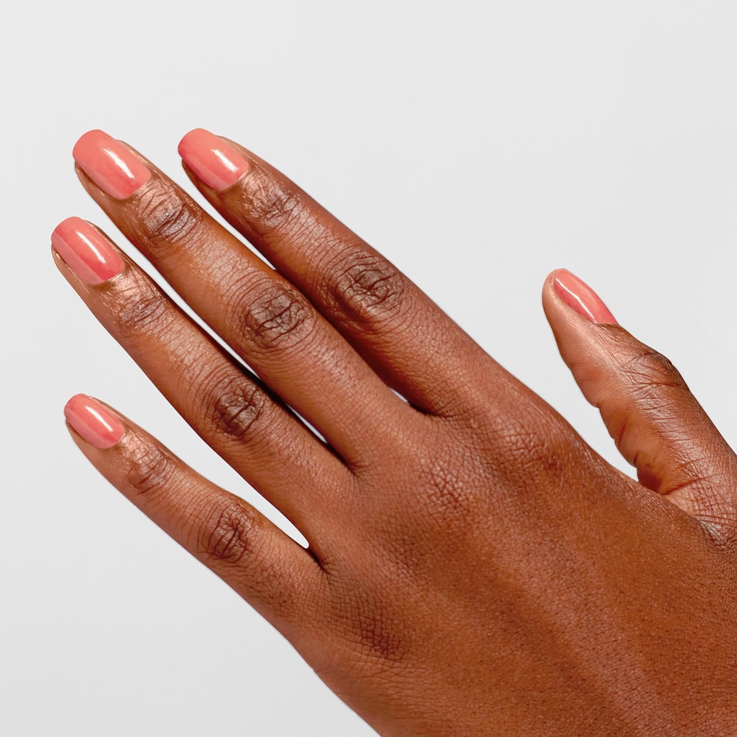 OPI Infinite Shine Nail Polish - Megawatt Hot - Gel Like & Long Lasting Orange Nail Polish - with Pre-Cured Gel Technology & OPI Pro-Wide Brush (15ml) - Damaged Box