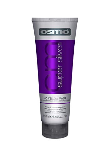 OSMO Super Silver Mask 250 ml - Purple Hair Mask for Blonde, Bleached & Grey Hair - Neutralises Brassy Yellow Tones & Enhances Cool, Ashy Colour