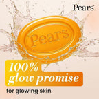 Pears Pure & Gentle Transparent Natural Soap Bar - Made with Natural Oils, Nourishing and Refreshing Bathing Cleanser, Gentle & Soothing Skin Care, Pure Transparency, Pack of 6 x 125g