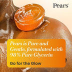 Pears Pure & Gentle Transparent Natural Soap Bar - Made with Natural Oils, Nourishing and Refreshing Bathing Cleanser, Gentle & Soothing Skin Care, Pure Transparency, Pack of 6 x 125g