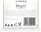 Pears Pure & Gentle Transparent Natural Soap Bar - Made with Natural Oils, Nourishing and Refreshing Bathing Cleanser, Gentle & Soothing Skin Care, Pure Transparency, Pack of 6 x 125g