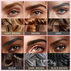 QIC eyebrow pencil,4 Tip microblading eyebrow pen, 4 Fork waterproof brow pencil, create Natural Hair-Like Brows, brown eye brow pencil - Damaged Box