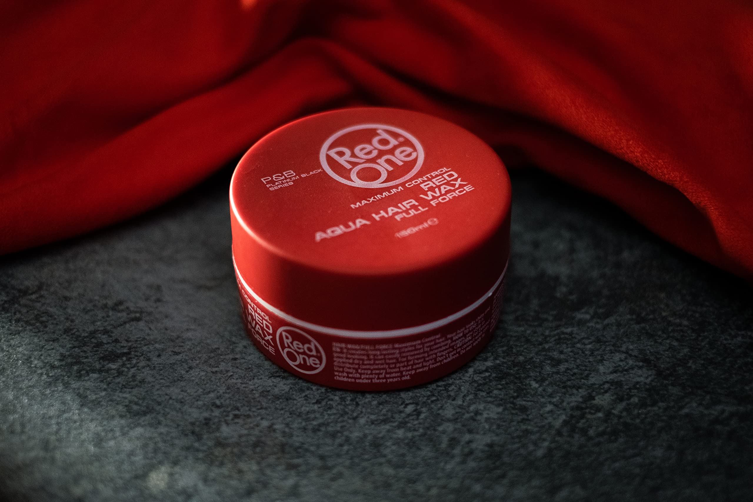 RedOne Hair Styling Wax Red 150 ml | Edge Control | Hair Gel Wax | Ultra Hold | Strawberry Scent | Men & Women Hair Wax | Maximum Control | Shine Look