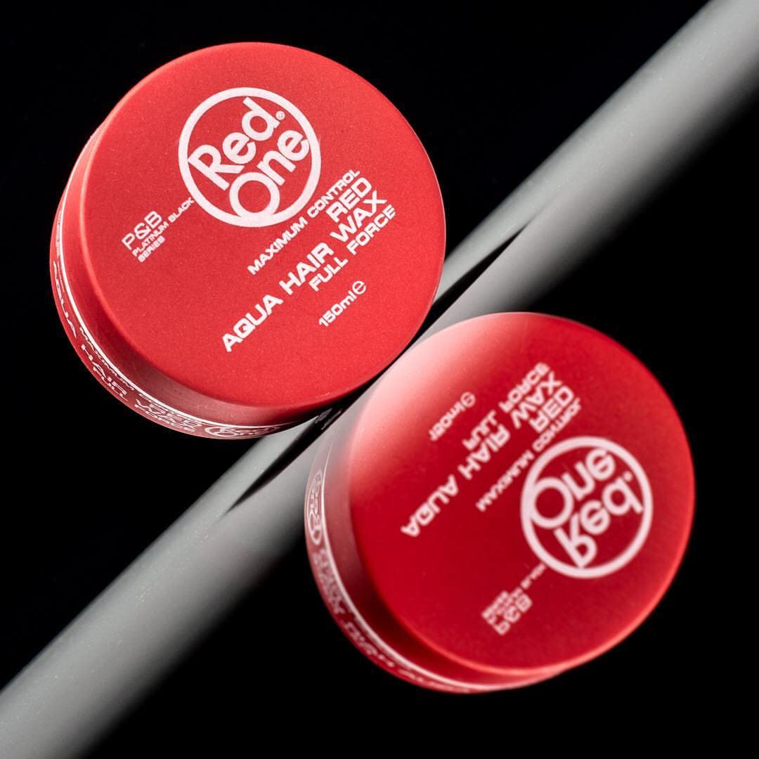 RedOne Hair Styling Wax Red 150 ml | Edge Control | Hair Gel Wax | Ultra Hold | Strawberry Scent | Men & Women Hair Wax | Maximum Control | Shine Look