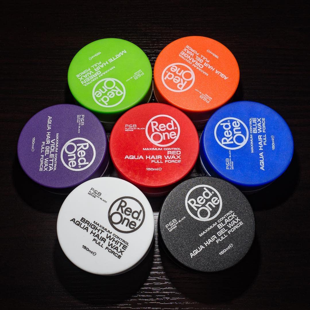 RedOne Hair Styling Wax Red 150 ml | Edge Control | Hair Gel Wax | Ultra Hold | Strawberry Scent | Men & Women Hair Wax | Maximum Control | Shine Look