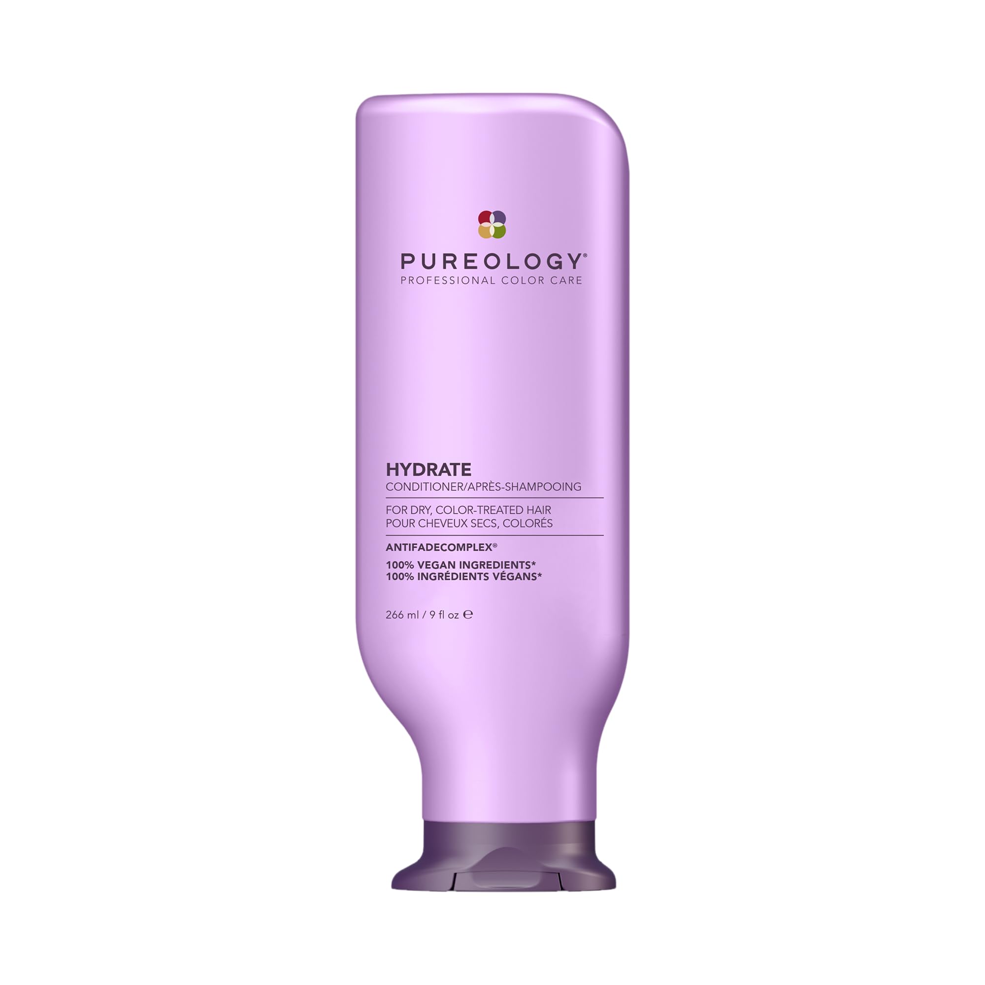 Pureology Hydrate Moisturising Conditioner for Medium to Thick Dry, Damaged & Colour-Treated Hair, Sulphate Free, Vegan Formula for Deep Nourishment and Softness 266ml