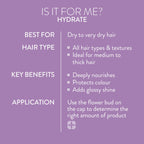 Pureology Hydrate Moisturising Conditioner for Medium to Thick Dry, Damaged & Colour-Treated Hair, Sulphate Free, Vegan Formula for Deep Nourishment and Softness 266ml