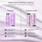 Pureology Hydrate Moisturising Conditioner for Medium to Thick Dry, Damaged & Colour-Treated Hair, Sulphate Free, Vegan Formula for Deep Nourishment and Softness 266ml