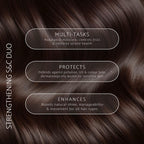 Percy & Reed Shampoo & Conditioner 2 x 250ml, Hair Growth Shampoo and Conditioner, Reduces Breakage, Builds Strength, Adds Thickness, Moisturises Dry Damaged Hair, Give Me Strength Collection