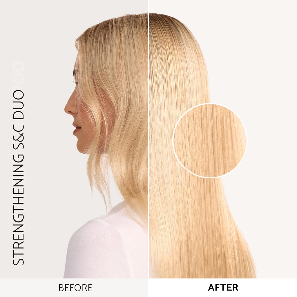 Percy & Reed Shampoo & Conditioner 2 x 250ml, Hair Growth Shampoo and Conditioner, Reduces Breakage, Builds Strength, Adds Thickness, Moisturises Dry Damaged Hair, Give Me Strength Collection
