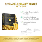 PLANTIFIQUE 24K Gold Under Eye Gel Patches - Dermatologist Tested - 20 Pairs Collagen & Hyaluronic Acid Eye Masks for Dark Circles, Bags & Puffiness