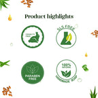 SKINSKA NATURALS Aloe Vera Soap - Enriched with Almond & Vitamin E, Moisturising Cleanser for Face & Body, Smooth Nourished Skin, Bath & Shower Bar, Paraben-Free, Cruelty-Free, Pack of 2 x 125g
