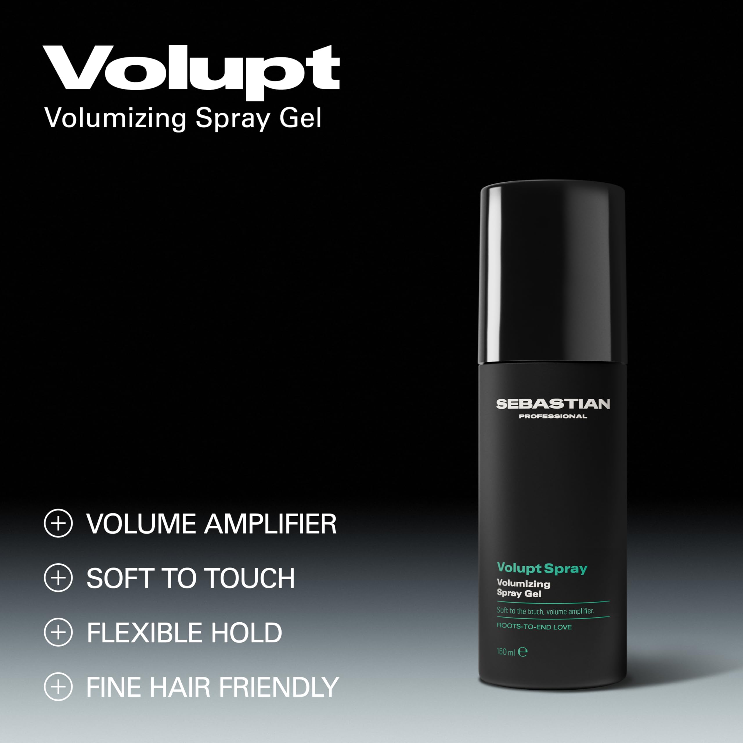 Sebastian Professional Volupt Max Volumising Spray Gel - Adds Volume & Leaves Hair Soft - For Fine or Flat Hair (150ml) - Damaged Box