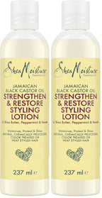 Shea Moisture Jamaican Black Castor Oil Strengthen & Restore Hair Styling Lotion Sulphate and Silicone Free for chemically processed, heat styled, or natural hair 237 ml