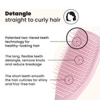 Tangle Teezer Ultimate Detangler Hairbrush - For Wet & Dry Hair - Detangling Brush for All Hair Types - Two-Tiered Teeth Reduce Breakage & Eliminate Knots - Millennial Pink - Damaged Box