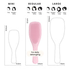 Tangle Teezer Ultimate Detangler Hairbrush - For Wet & Dry Hair - Detangling Brush for All Hair Types - Two-Tiered Teeth Reduce Breakage & Eliminate Knots - Millennial Pink - Damaged Box