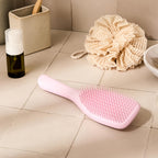 Tangle Teezer Ultimate Detangler Hairbrush - For Wet & Dry Hair - Detangling Brush for All Hair Types - Two-Tiered Teeth Reduce Breakage & Eliminate Knots - Millennial Pink - Damaged Box