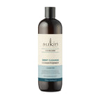 Sukin Deep Cleanse Conditioner 500ml - lightweight with blend of Wheat Protein, Avocado Oil & Algae to leave your hair shiny, smooth and soft. Cruelty free & Vegan friendly.