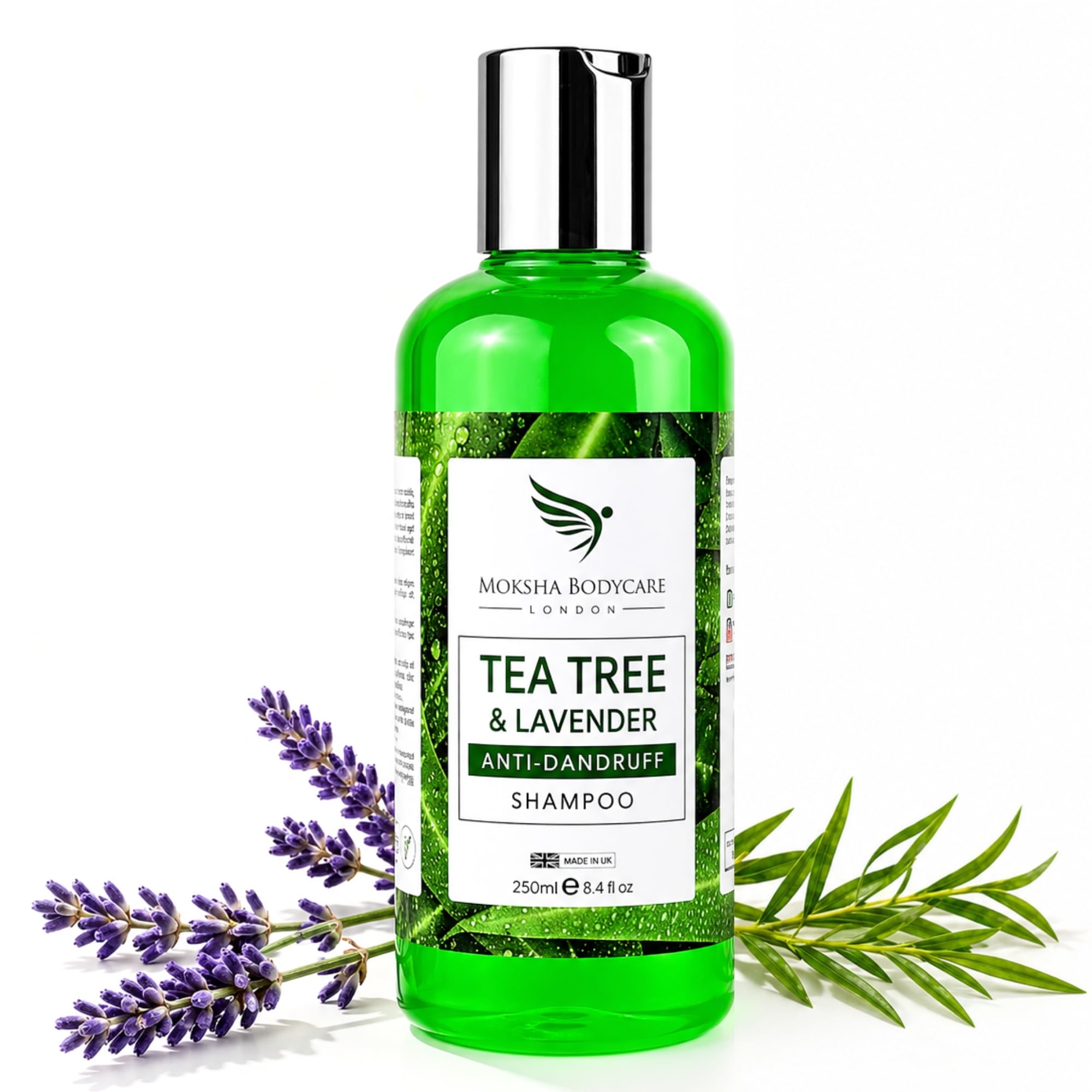 Tea Tree Anti-Dandruff Shampoo - For Dry Itchy Flaky Scalp and Dandruff
