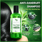 Tea Tree Anti-Dandruff Shampoo - For Dry Itchy Flaky Scalp and Dandruff