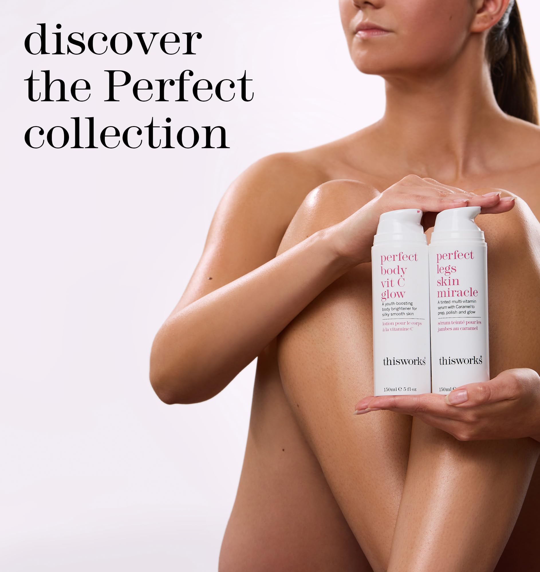 This Works Perfect Legs Skin Miracle, 150 ml - Multi-Vitamin Enriched Tinted Serum for a Natural Glow for All Skin Tones - With Vitamin C, Caramel and Arnica to Combat Uneven Skin Tone and Bruising