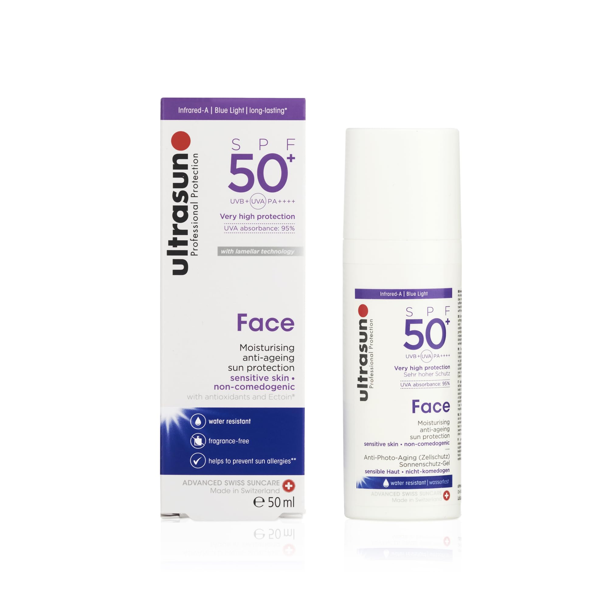 Ultrasun Anti-Ageing Face SPF50+ 50ml , Pack of 1 - Damaged Box