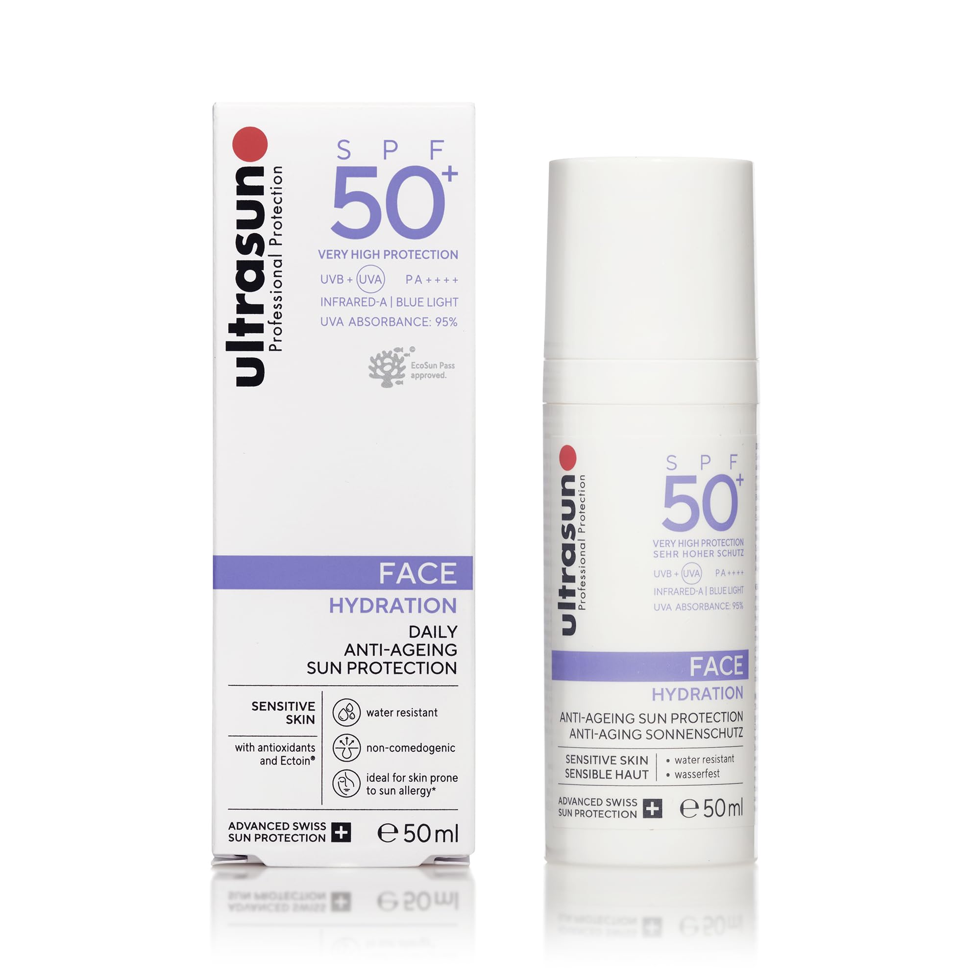 Ultrasun Anti-Ageing Face SPF50+ 50ml , Pack of 1 - Damaged Box