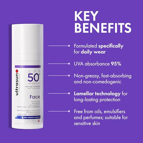 Ultrasun Anti-Ageing Face SPF50+ 50ml , Pack of 1 - Damaged Box