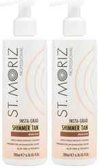 St Moriz Professional Insta-Grad Shimmer Tan | Illuminating & Bronzing Instant Fake Tan Body Lotion with Added Shimmer to Highlight & Enhance Your Glow | With Aloe Vera & Vitamin E | Vegan | 200ml