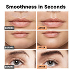VG VOGCREST Eyebrow Facial Trimmer: 2 in1 Rechargeable Facial Hair Removal and Eyebrow Shaver - Face Lips Body Painless Facial Razor with Built-in LED Light (Rose Gold)