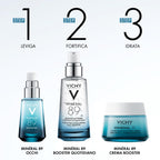 Vichy Min'eral 89 Hyaluronic Acid Daily Hydrating Booster Serum, for All Skin Types, with Polyglutamic Acid, Lightweight Watery Gel Texture, Hypoallergenic, 75ml - Damaged Box