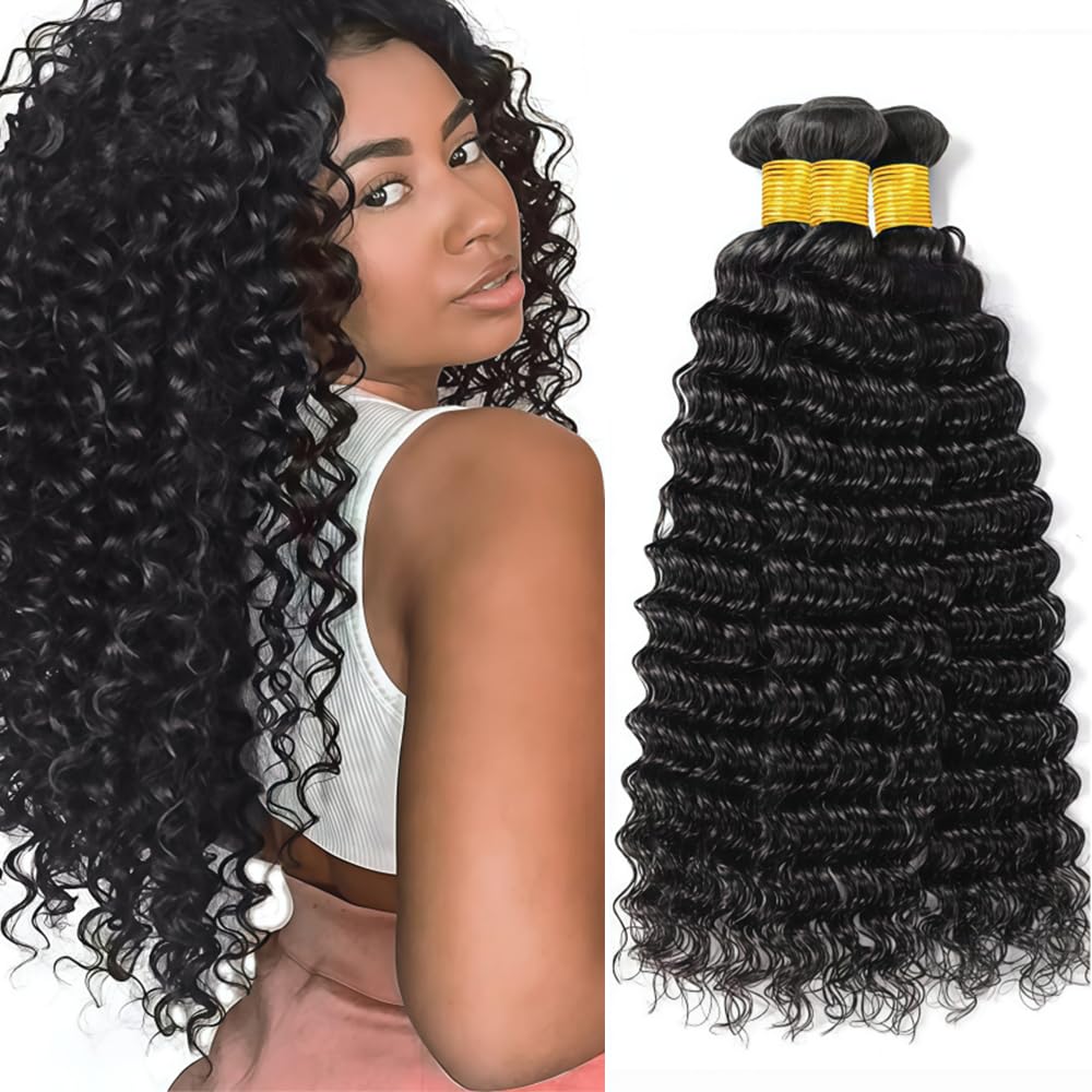 Tuheerst Straight Human Hair Bundles #30 Light Brown Color Doubles Weft Weave 3 Bundles Total 150g Unprocessed Human Hair Extension For Women 18 20 22 Inch - Damaged Box