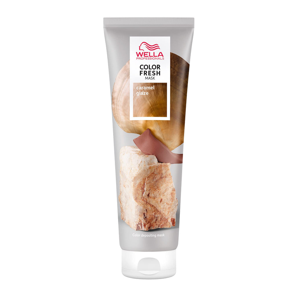 Wella Professional Color Fresh Mask | Temporary Color Refresh Treatment |Semi-Permanent Hair Dye | Wash Out Colour |150ml | Caramel Glaze - Damaged Box