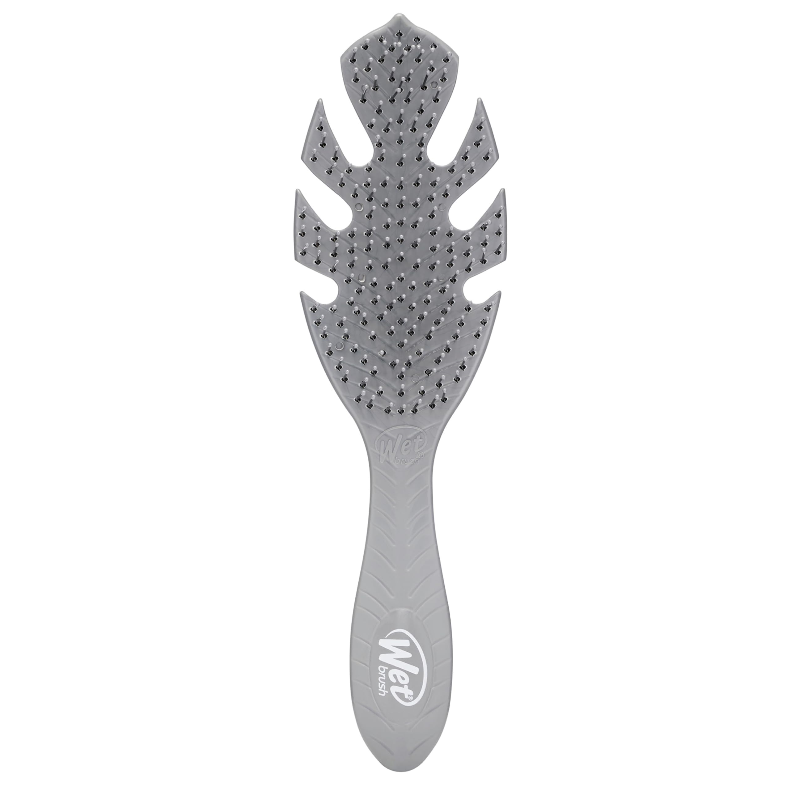 WetBrush Go Green Detangler Hairbrush with Ultra Soft Intelliflex Bristles to Gently Separate Knots With Ease, Wet Brush Detangler Is Gentle on Hair, Plant Based, Suitable For All Hair Types, Grey - Damaged Box