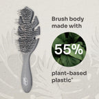 WetBrush Go Green Detangler Hairbrush with Ultra Soft Intelliflex Bristles to Gently Separate Knots With Ease, Wet Brush Detangler Is Gentle on Hair, Plant Based, Suitable For All Hair Types, Grey - Damaged Box