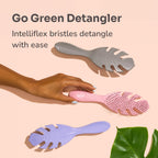 WetBrush Go Green Detangler Hairbrush with Ultra Soft Intelliflex Bristles to Gently Separate Knots With Ease, Wet Brush Detangler Is Gentle on Hair, Plant Based, Suitable For All Hair Types, Grey - Damaged Box