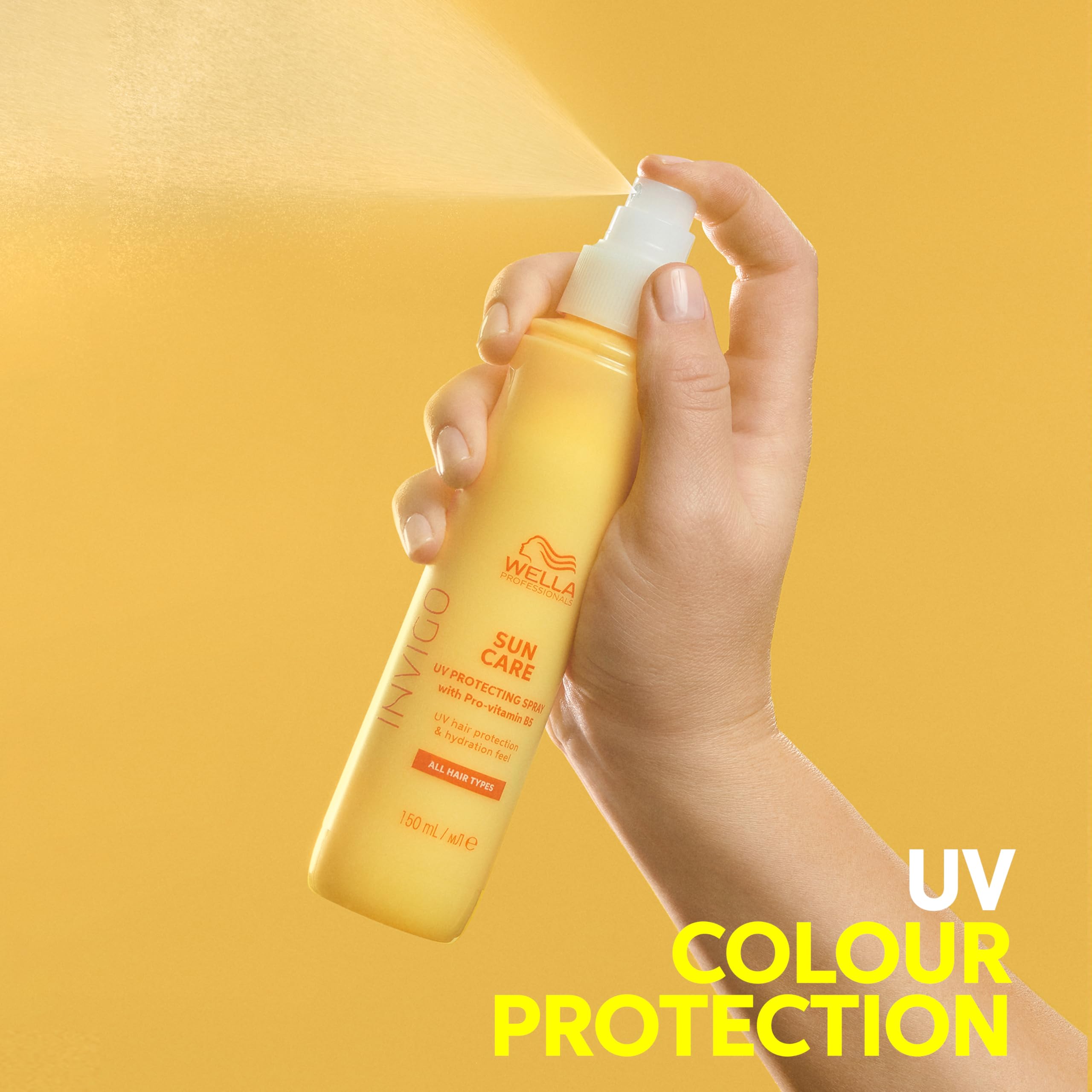 Wella Professionals Invigo Sun Care UV Hair Colour Protection Spray - Hydrating Heat Defence Spray For Hair Provides UV Protection - Perfect for Holiday & Travel (150ml)