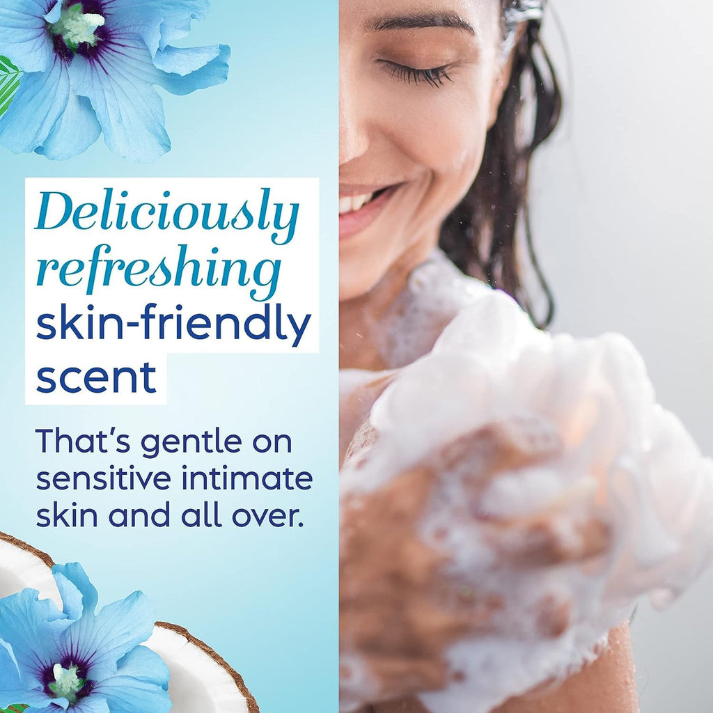 Vagisil Scentsitive Scents Daily Feminine Intimate Wash For Women, Plus Coconut Water, All-Day Freshness, Hypoallergenic, skin-friendly Coconut Hibiscus Scent, 354ml (Package may vary)