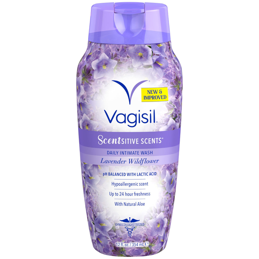 Vagisil Scentsitive Scents Daily Feminine Intimate Wash For Women, Plus Coconut Water, All-Day Freshness, Hypoallergenic, skin-friendly Coconut Hibiscus Scent, 354ml (Package may vary)