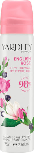 Yardley London English Rose Body Spray, 75 ml, Pack of 1