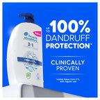 Head & Shoulders Classic Clean 2in1 Anti Dandruff Shampoo, 1000ml. Up to 100% Flake Free, Clinically Proven. For Any Hair and Scalp Type. For Daily use. Clean Feeling