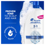 Head & Shoulders Classic Clean 2in1 Anti Dandruff Shampoo, 1000ml. Up to 100% Flake Free, Clinically Proven. For Any Hair and Scalp Type. For Daily use. Clean Feeling