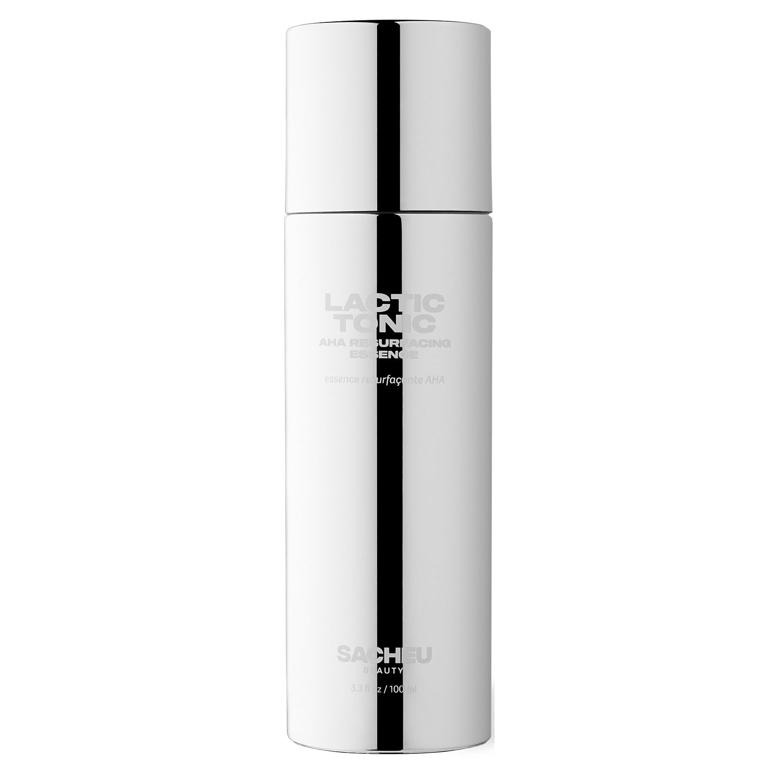 Sacheu Lactic Tonic - AHA Refreshing Essence - Exfoliating Toner with Hyaluronic Acid and Lactic Acid - Face Serum Helps Even Skin Tone and Texture - Cruelty and Fragrance Free - 100 ml