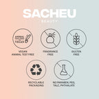 Sacheu Lactic Tonic - AHA Refreshing Essence - Exfoliating Toner with Hyaluronic Acid and Lactic Acid - Face Serum Helps Even Skin Tone and Texture - Cruelty and Fragrance Free - 100 ml