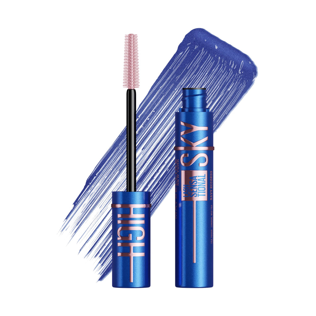 Maybelline New York Lash Sensational Sky High Mascara, Volumising & Lengthening Mascara, Washable Flake-Free Formula Infused with Bamboo Extract & Fibres, 7 ml, Shade: Brown
