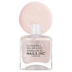 Nails Inc Euphoria Highlight, Magic Does Exist Pink Shimmer, No Chip, Long Lasting, Quick Dry, Air Dry, Professional Manicures & Pedicures, Fingernails & Toenails, Vegan Nail Polish, 14 ML