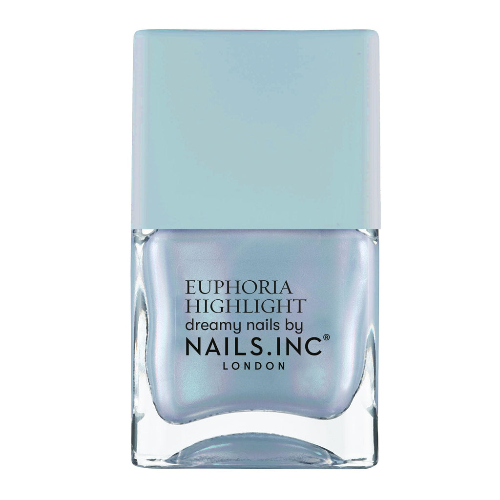 Nails Inc Euphoria Highlight, Magic Does Exist Pink Shimmer, No Chip, Long Lasting, Quick Dry, Air Dry, Professional Manicures & Pedicures, Fingernails & Toenails, Vegan Nail Polish, 14 ML