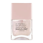 Nails Inc Euphoria Highlight, Magic Does Exist Pink Shimmer, No Chip, Long Lasting, Quick Dry, Air Dry, Professional Manicures & Pedicures, Fingernails & Toenails, Vegan Nail Polish, 14 ML