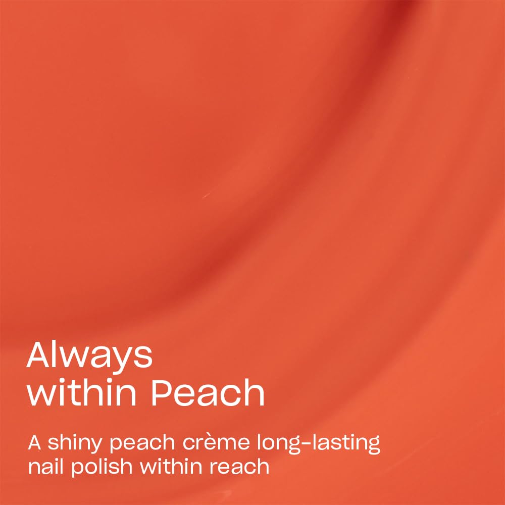 OPI Infinite Shine Nail Polish - Always within Peach - Gel Like & Long Lasting Peach Cr`eme Nail Polish - with Pre-Cured Gel Technology & OPI Pro-Wide Brush (15ml)